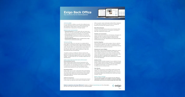 Exigo Back Office 1